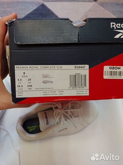 Кеды Reebok 38.5