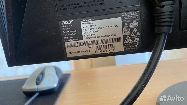 Компьютер acer V193HQV