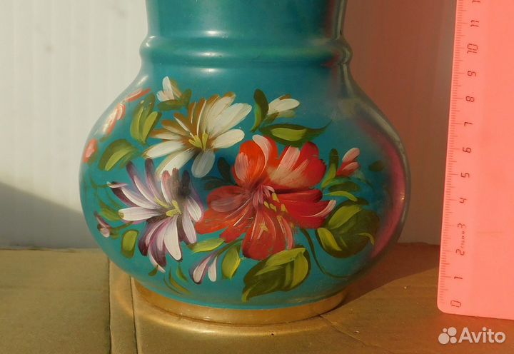 Старинная ваза СССР ручная роспись
