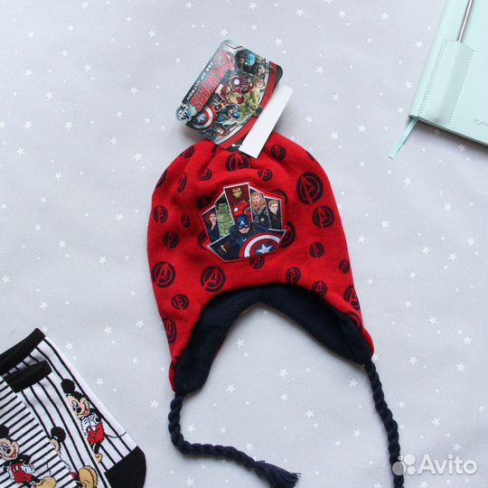 Шапка тёплая мстители зимняя Marvel новая