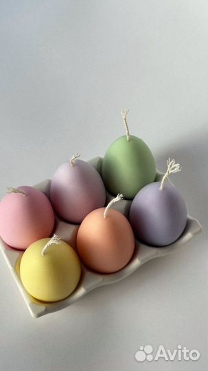 Пасхальный набор свечи подставка для яиц
