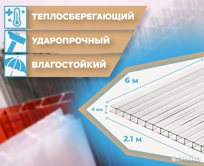Сотовый поликарбонат Skyglass Зеленый