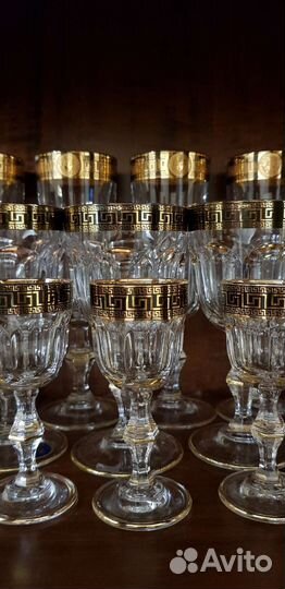 Хрустальные бокалы versace для шампанского