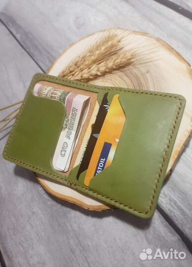 Картхолдер, Бумажник из натуральной кожи