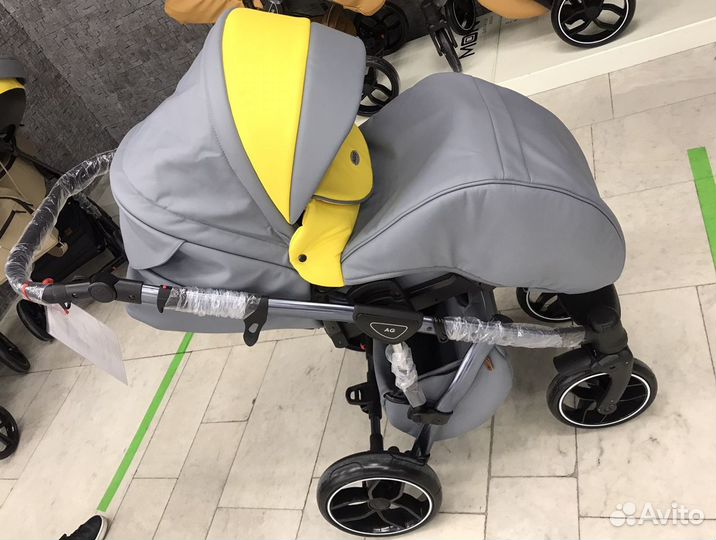 Коляска 2 в 1 эко кожа