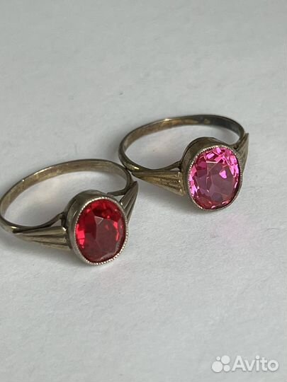 Серебряное кольцо 875 проба