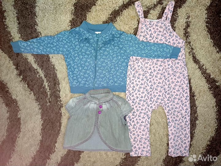 Большой пакет одежды для девочки 86