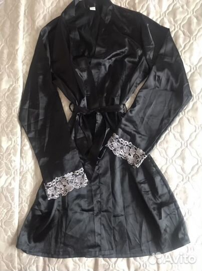 Шелковый халат новый