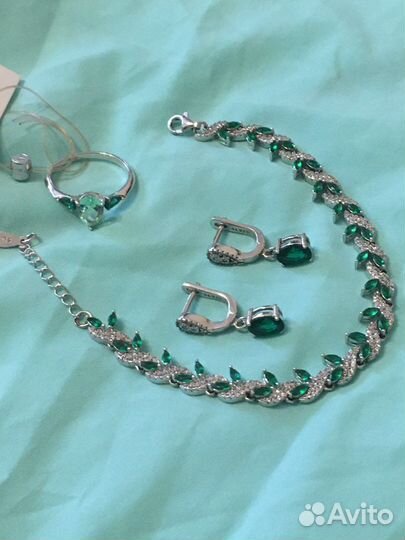 Наборы серебрянных украшений