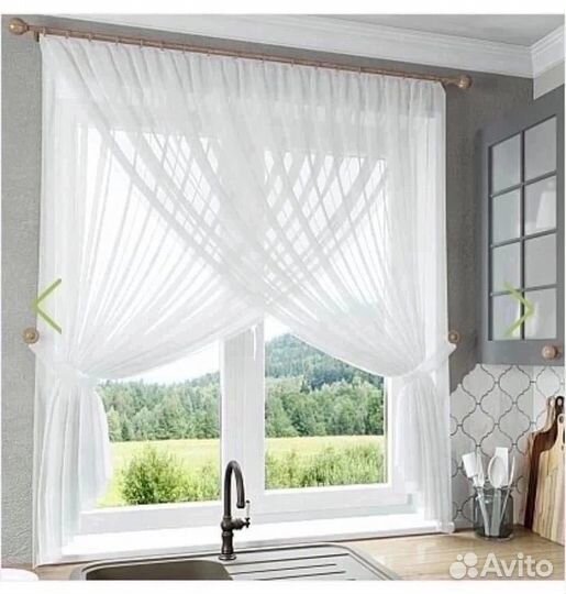 Шторы для кухни новые