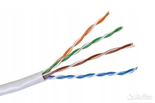 Кабель витая пара 4 пары utp cat 5e cca 24awg