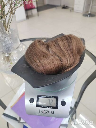 Неокрашенный срез волос