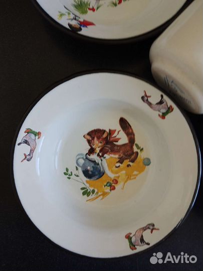 Детская эмалированная посуда СССР