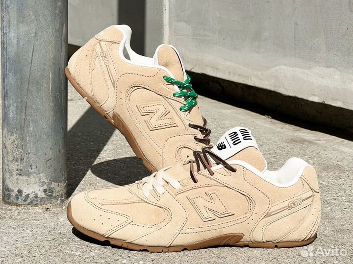 Miu Miu x New Balance 530 Light Brown