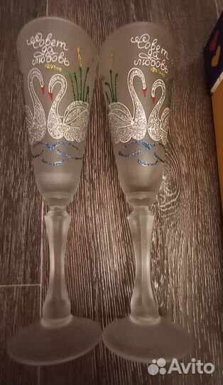 Свадебный подарочный набор бокалов
