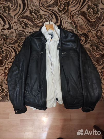 Куртка кожаная мужская 48