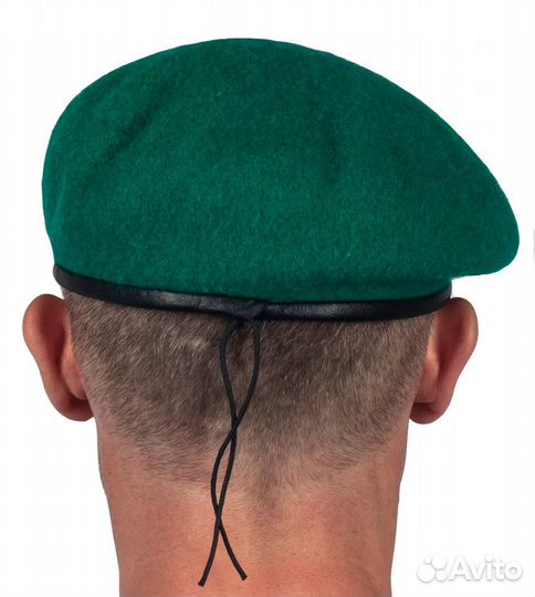 Берет бесшовный зеленый (пограничный)