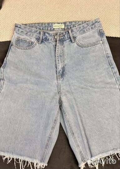 Джинсовые шорты бермуды