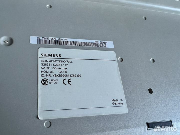 Уникальная большая клавиатура Siemens 150 клавиш