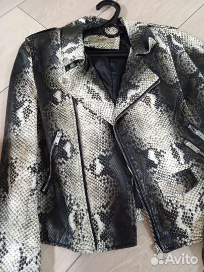 Кожаный пиджак+ сумка