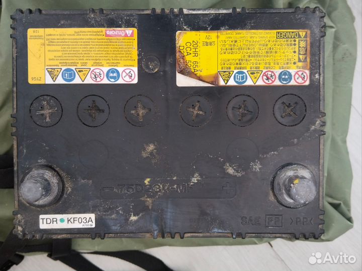 Аккумулятор автомобильный 75ah