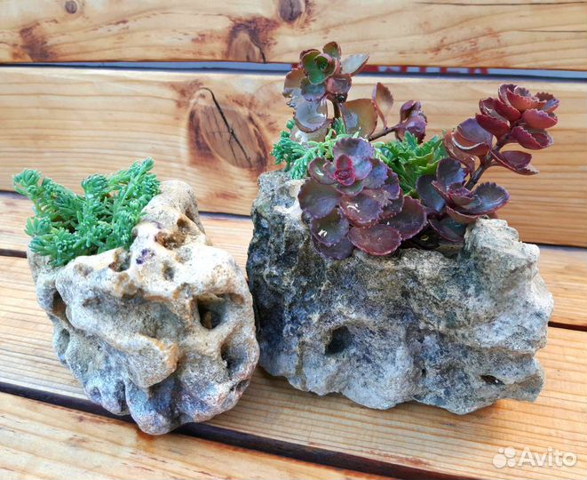 Горшки из природного камня