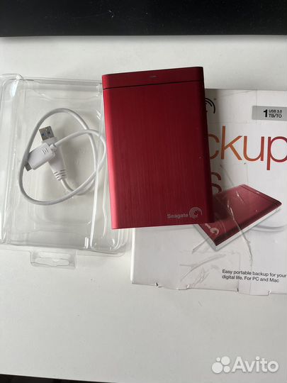 Переносной жёсткий диск seagate backup plus 1 tb