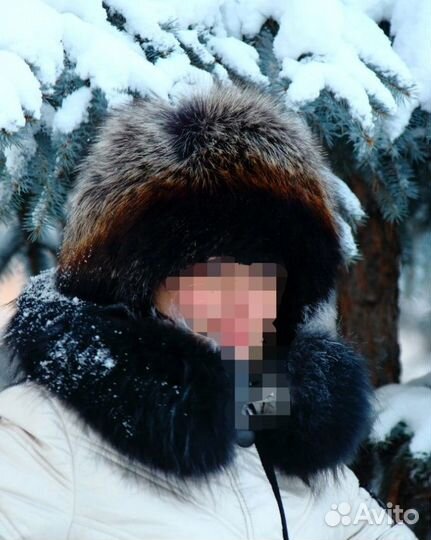 Шапка из чернобурки