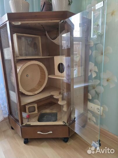 Клетка-витрина для грызунов