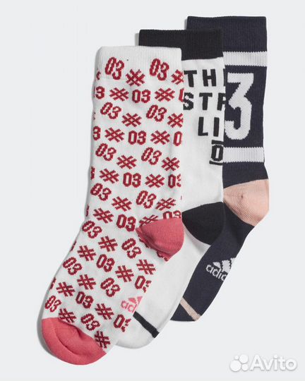 Комплект детских носков adidas Ya Gr Scks 3 шт
