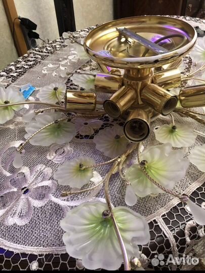 Люстра потолочная бу