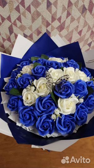 Букеты из мыльных роз