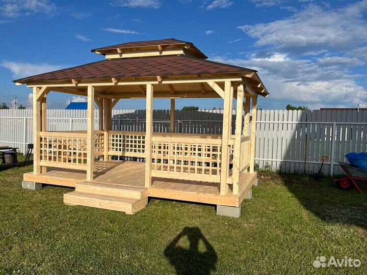 Беседка дачная. Сборка бесплатно