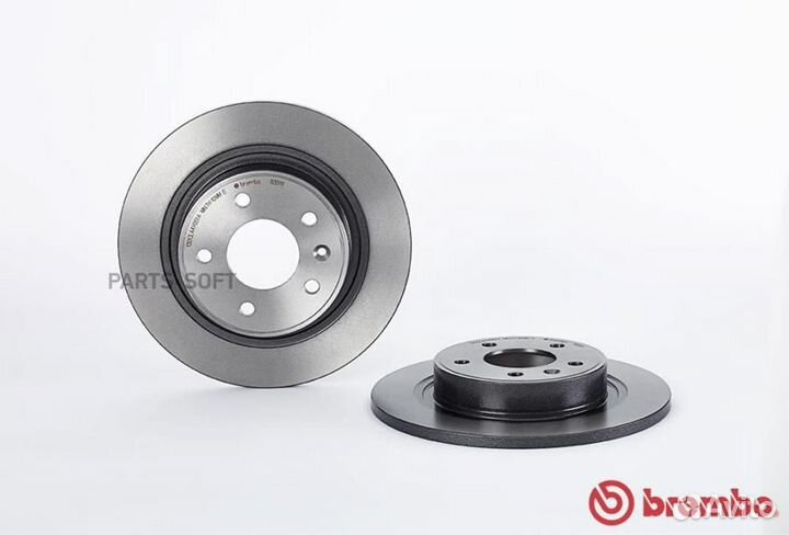 Brembo 08B35111 Диск тормозной задний 292mm окраше