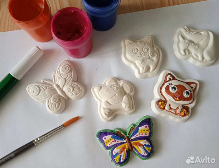 Фигурки для творчества гипсовые, для раскрашивания