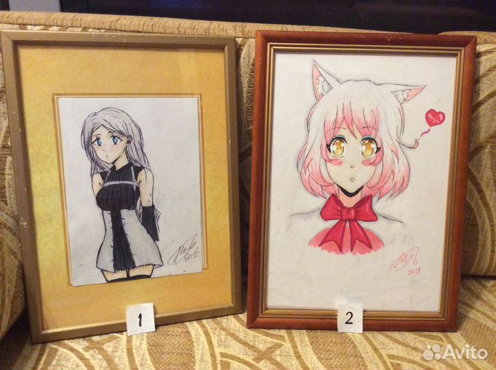 Картина ручная работа Аниме