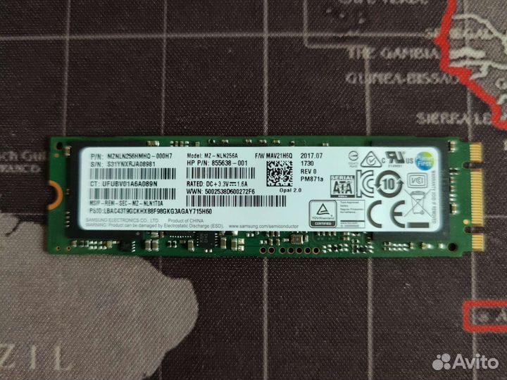 Samsung m2 SATA и nvme 128gb, 256 gb