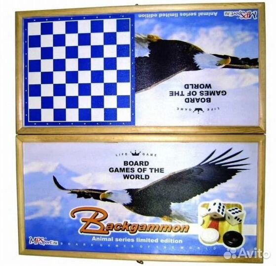 Нарды средние Animal series, Орел 500х250