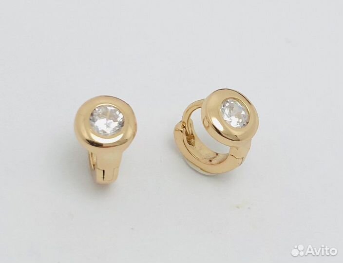 Детские серьги из мед.сплава