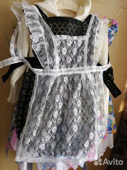 Фартук для школы белый