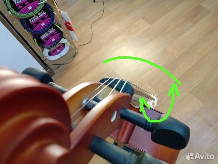 Новая виолончель Antonio Lavazza после ремонта 3/4