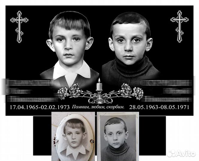 Ретушь фотографий на памятник