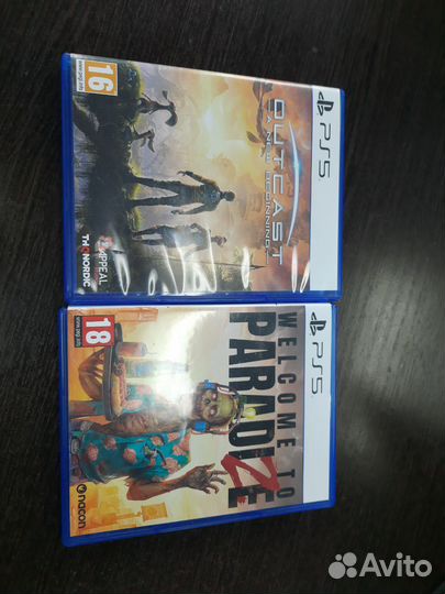 Диски на ps5. Outcast. Welcom toparadize