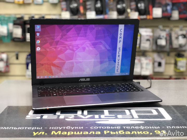 Ноутбук Asus 4 ядра 6gb R5 330 2gb гарантия кредит