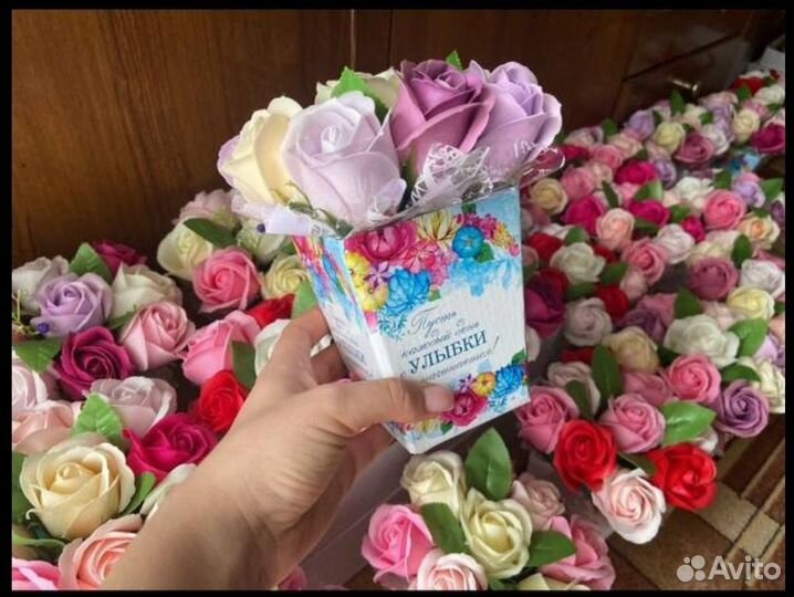 Тюльпаны из мыла, букеты комплименты