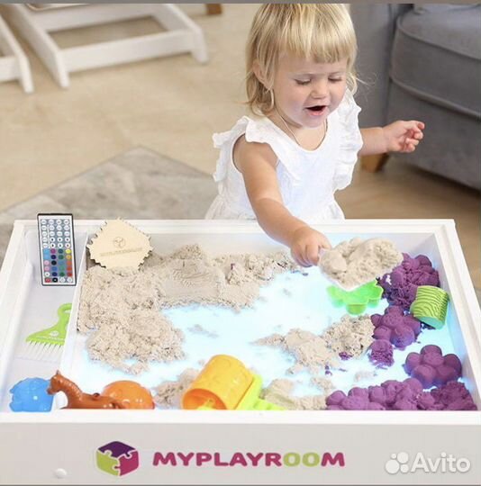 Световая песочница стол+стульчик