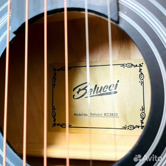 Гитара акустическая Belucci новая