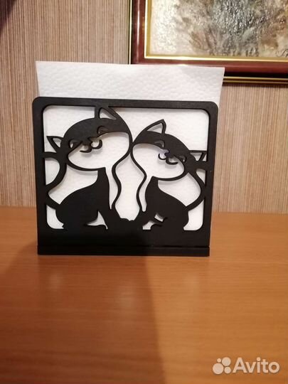 Салфетница новая деревянная