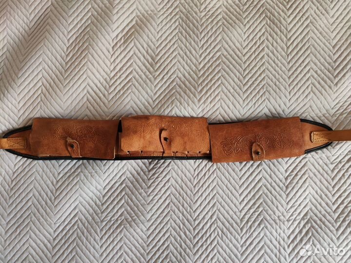 Кожаный патронташ б/у