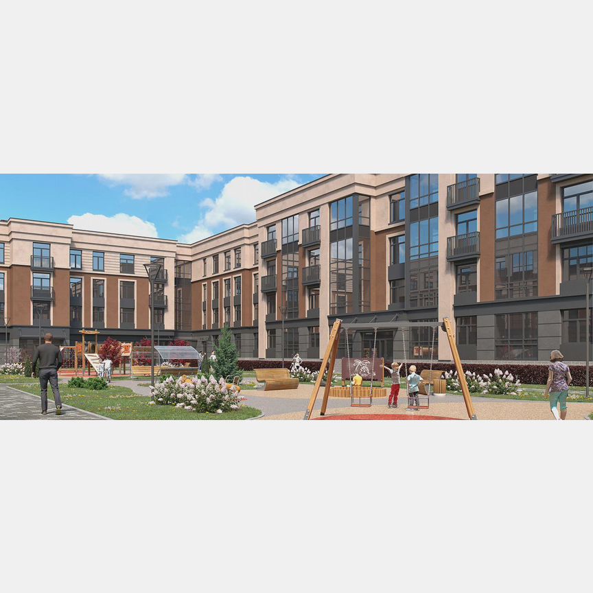 1-к. квартира, 42,9 м², 4/4 эт.